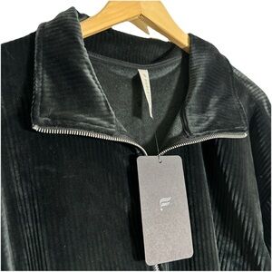 NWT Fabletics Plush Rib Half Zip Sweatshirt Women’s Size XXL